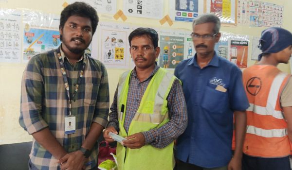 Eye Camp by Don Bosco Migrant Services at L&T, Perumbakkam